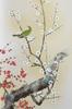 Sunny Town Gallery Hanging Bird and Flower Spring Red and White Plum Blossoms and a by Takeyo wide x 164cm high Scroll, Painting, Hanging,