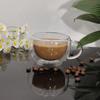 Stylish Double-Layer Glass Milk & Tea Cup - High Borosilicate