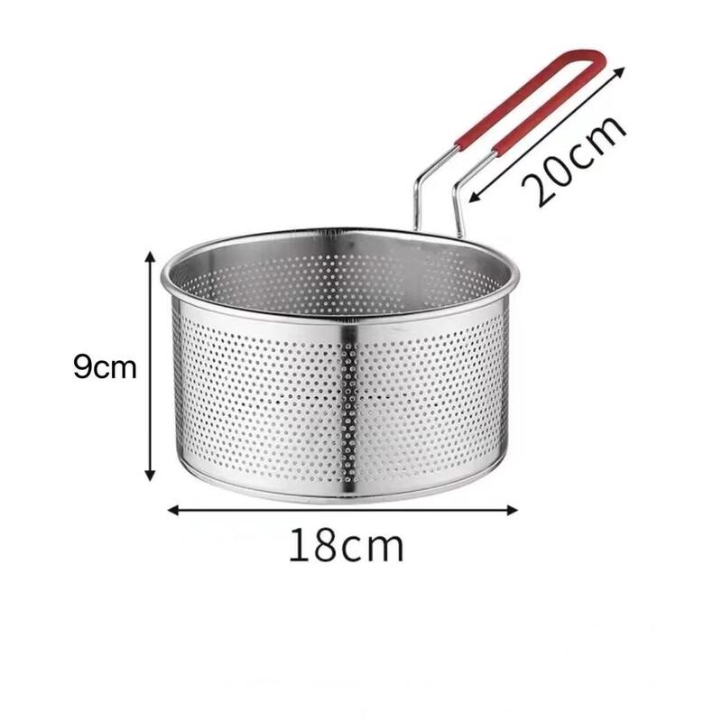 Wutuo 304 Stainless Steel Perforated Frying Basket Set