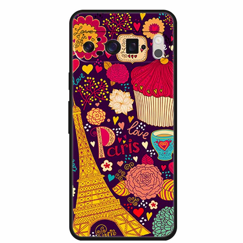 3D Emboss Cover For Google Pixel 9 Pro XL / Pixel 9 Pro / Pixel 9 Case Flower Relief Soft Silicone Cover For for Google Pixel 9