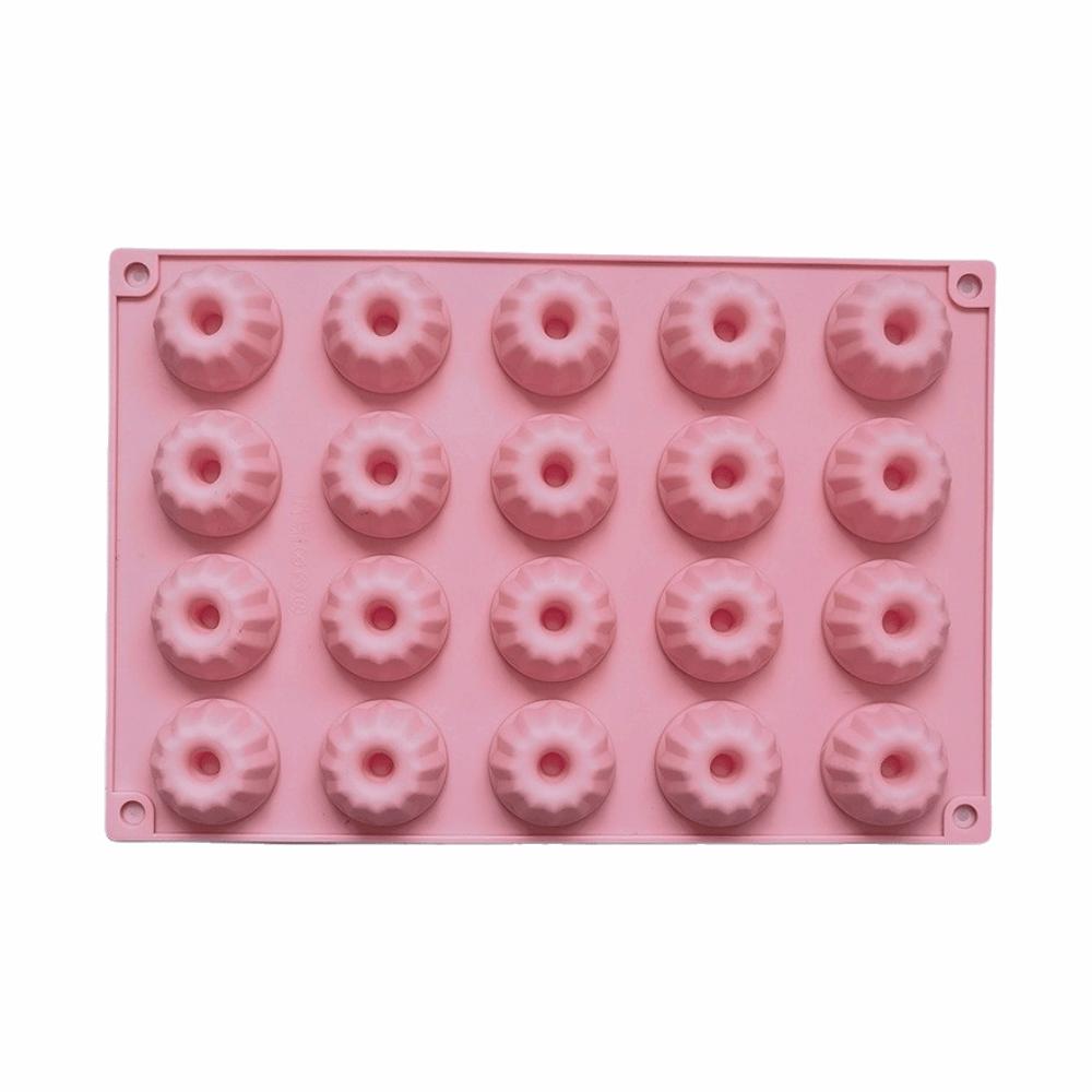 Food Grade Cake Decorating Tool 20 Cavities Mini Donut Chocolate Mold Kitchen Accessories
