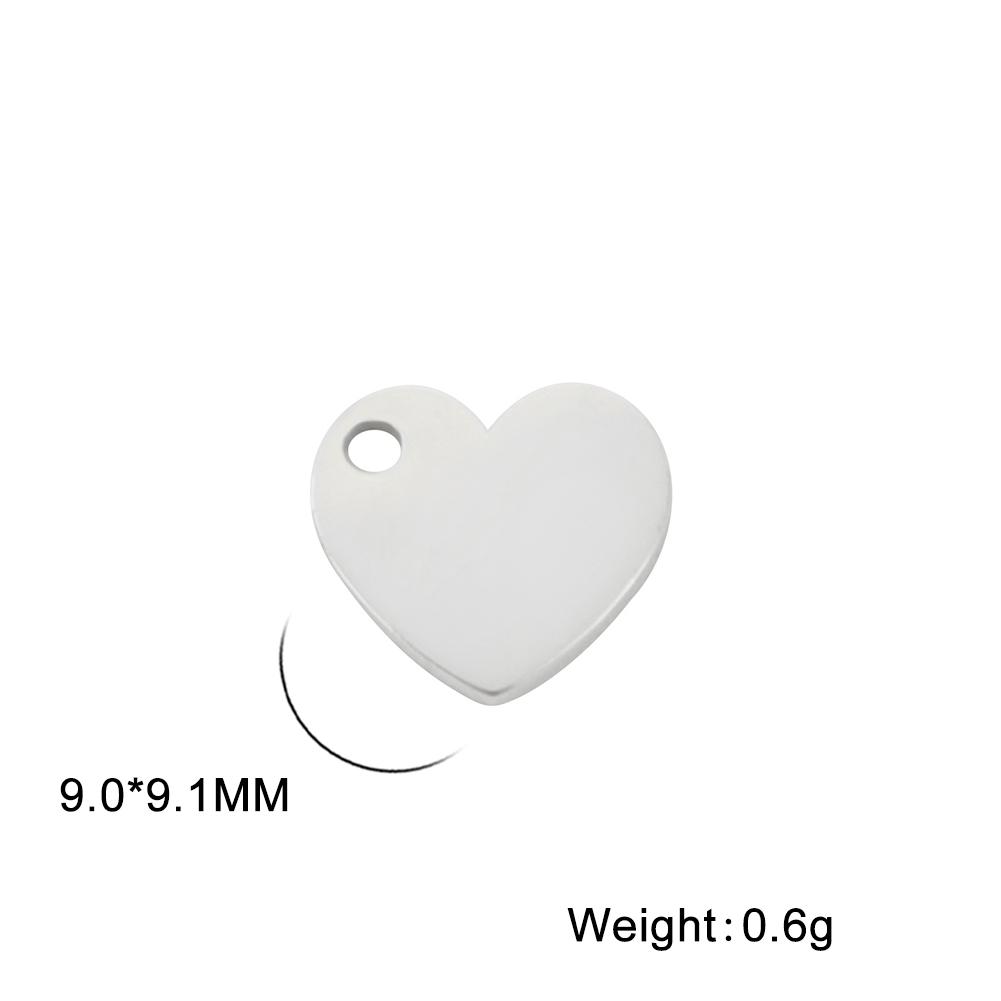 Teamer 10pcs Charms for Jewelry Making DIY Jewelry Accessories Stainless Steel Heart Ball Pendant for Bracelet Necklace Earrings