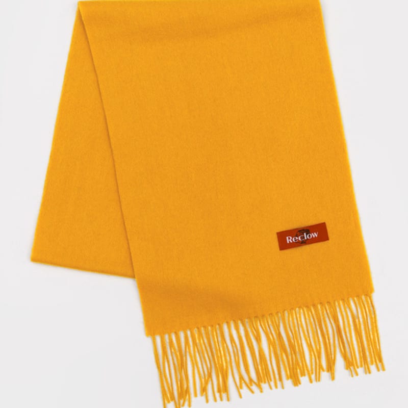 RECLOW RECLOW 100% Wool Muffler Mustard