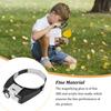 Kopfmontierte Lupe LED-Beleuchtung Leselupe Grau