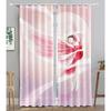 Angel Girls Maiden Cartoon Children Blackout Window Curtain for Living Room Bedroom Bathroom Kicthen Door Cupboard Decor Hooks