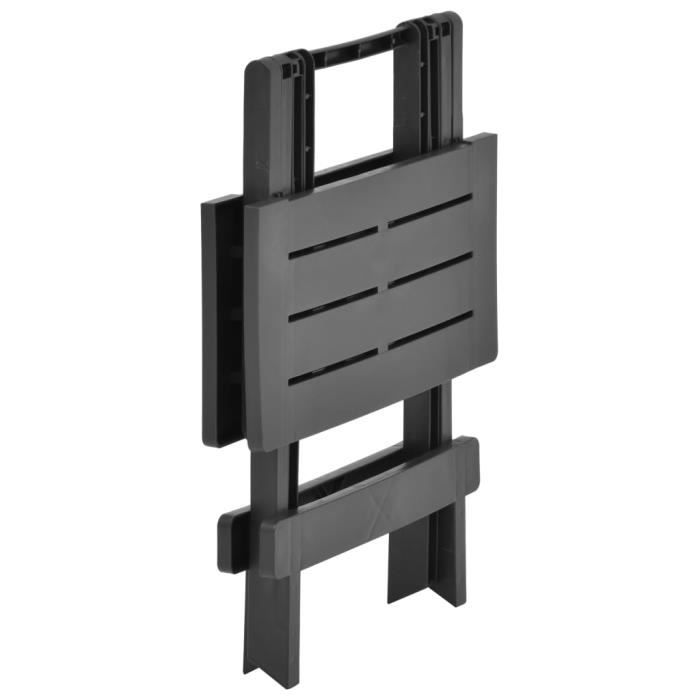 Table de jardin pliable - vidaXL - anthracite - plastique