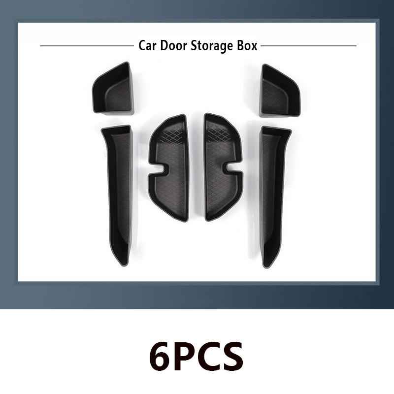 For Toyota Land Cruiser Prado J250 2024+ Car Storage Box Door Armrest Center Console Silicone Storage Box Pad Auto Accessories