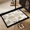 Diatom Mud Bathroom Mat - Absorbent, Quick-Drying, Non-Slip, Easy Clean & Dirt Resistant Foot Mat for Toilet & Door.