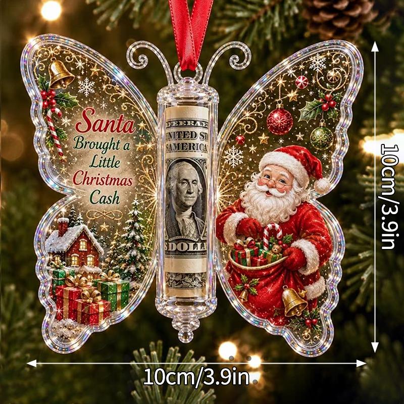 Christmas Cash Boxes Ornament Christmas Tree Money Holder Hanging Pendants Christmas New Year Money Gift Boxes Decorations