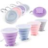 Folding Cup 180ml Food Grade Silicone Water Cup Portable Silicone Retractable Environmental Friendly Drinkware