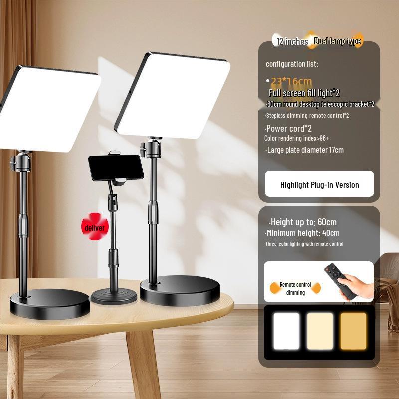 Pro Stream & Fotografie LED-Softlicht für Indoor-Videos & Beauty-Aufnahmen