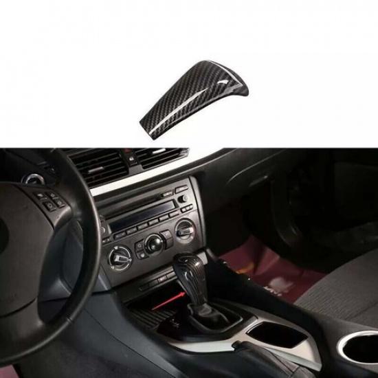Knob Cover For BMW 3-Series E90 Carbon Fiber Central Console Gear Shift 2005-12