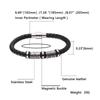 Trendy European-American Woven Leather & Stainless Steel Bracelet