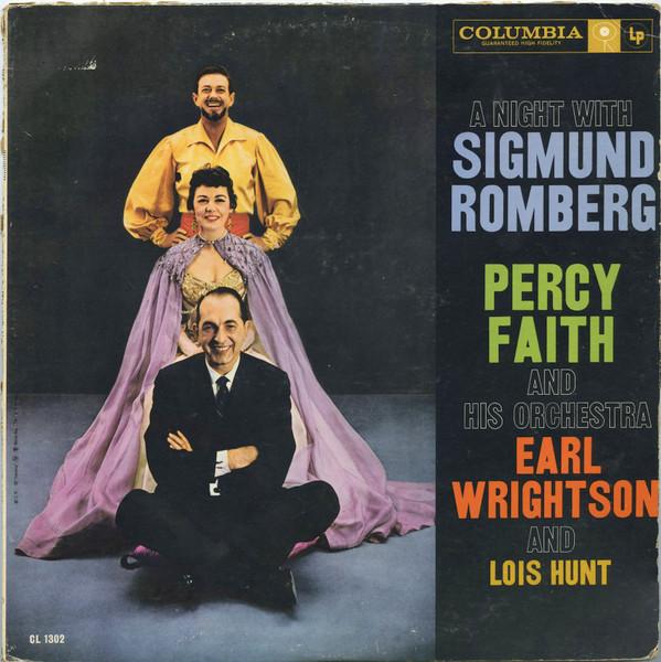 

LP Record PERCY FAITH HIS ORCHESTRA EARL W A Night With Sigmund Romberg CL1302 Columbia 1959 Canada Pop Used