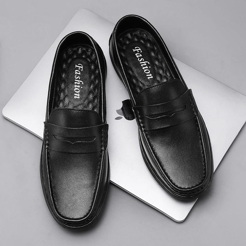 Scarpe Loafer Casual in Pelle più Recenti Marrone Nero Eleganti Stile Britannico per Uomo Alta Qualità Slip-On Loafer da Uomo Scarpe Piatte da Guida Maschili