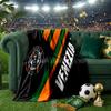 Vene-zia Football Throws Blanket Flannel Blankets Plush for Couch Bed Gifts for Men Women Travel picnic blanket Christmas fan gifts
