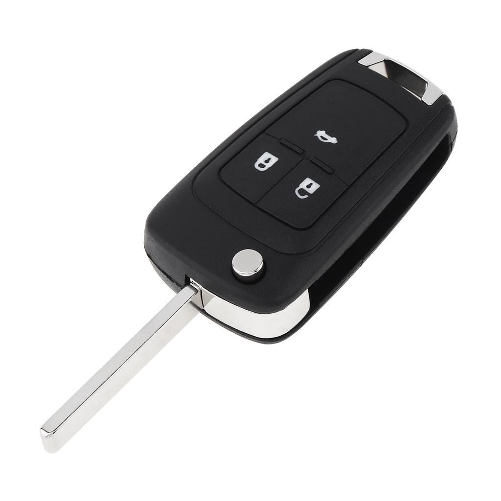 3 Buttons Black Replacement Key Remote Fob Shell Case No Chip with Uncut Car Flip Key Fit for 2009,Opel,Vauxhall,Opel,ZafiraGood product
