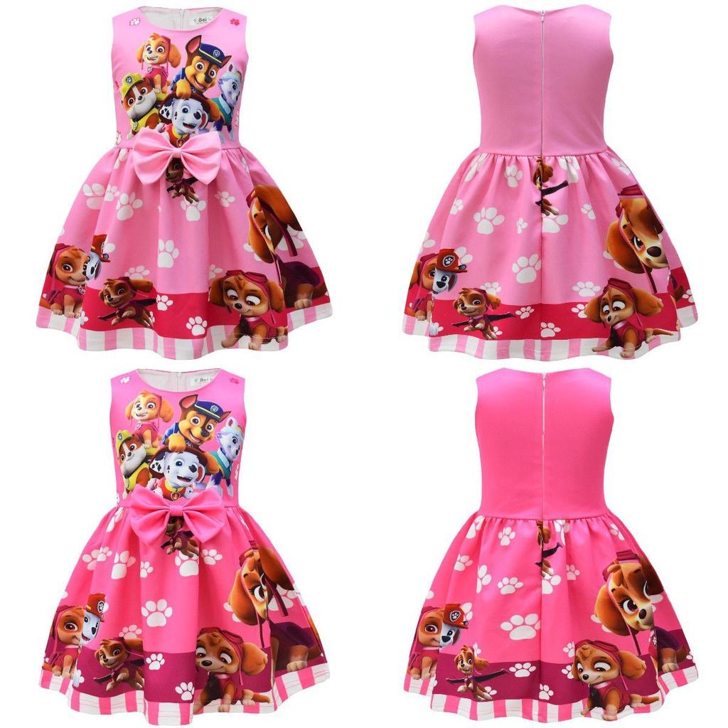 Schleife Mädchen Kinder Kleid Kurzarm Cosplay Kostüm Party Prinzessin