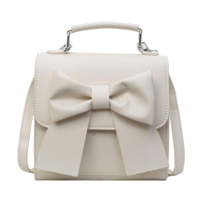 Backpack women's new texture niche design portable bow schoolbag lightweight travel backpack