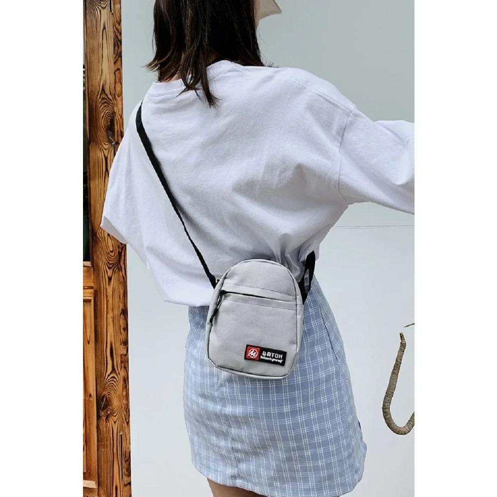 Mobile Canvas Bag Fashion Crossbody Women's Bag Females Student Versatile Small Crossody Bag Outdoor Sports Mini Small Bag