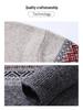 530g Thickened 100% Wool Men's Sweater, Autumn/Winter 2025, Round Neck Striped Knitwear