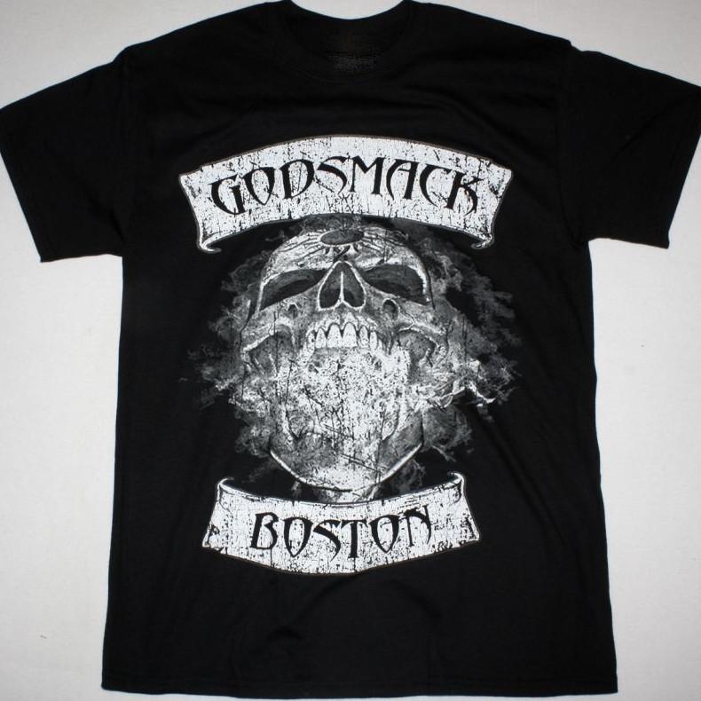 Vtg GODSMACK BOSTON Heavy Cotton Black Full Size Unisex Shirt BL198 Unisex T-Shirt XL