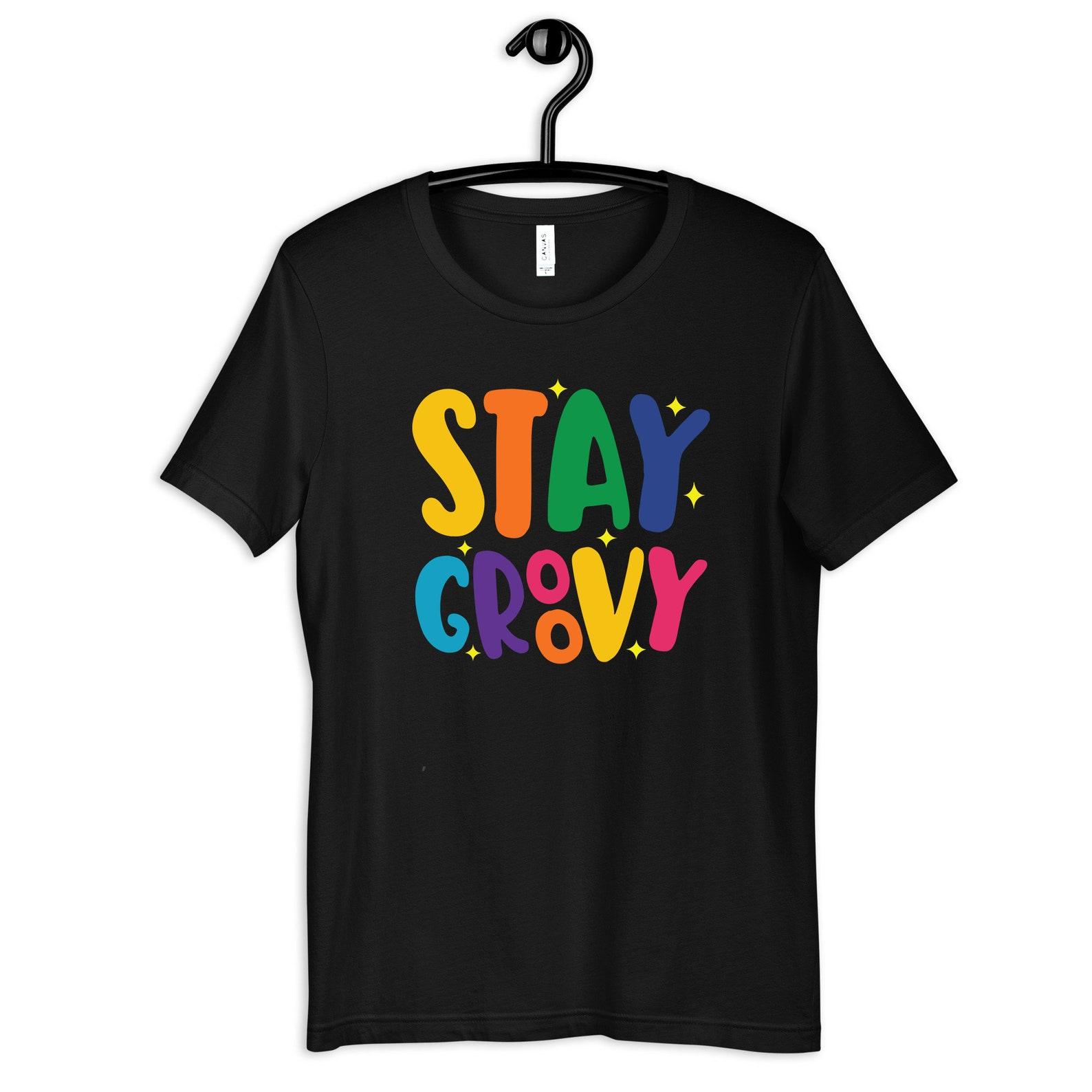 Stay Groovy Shirt, Hippy T-Shirt, Colorful Groovy Tee, T-shirt,T-shirt, T-shirt, Tank Top M