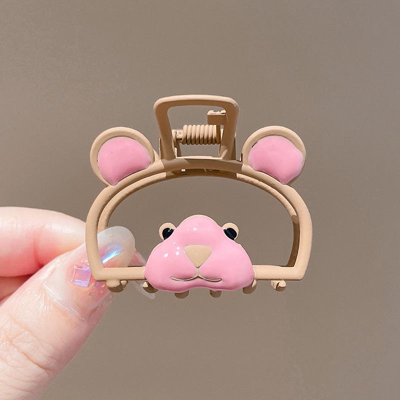 Clamă Mare Metalică pentru Păr de la un Influencer Coreean: Clips elegant modern rechin pentru femei