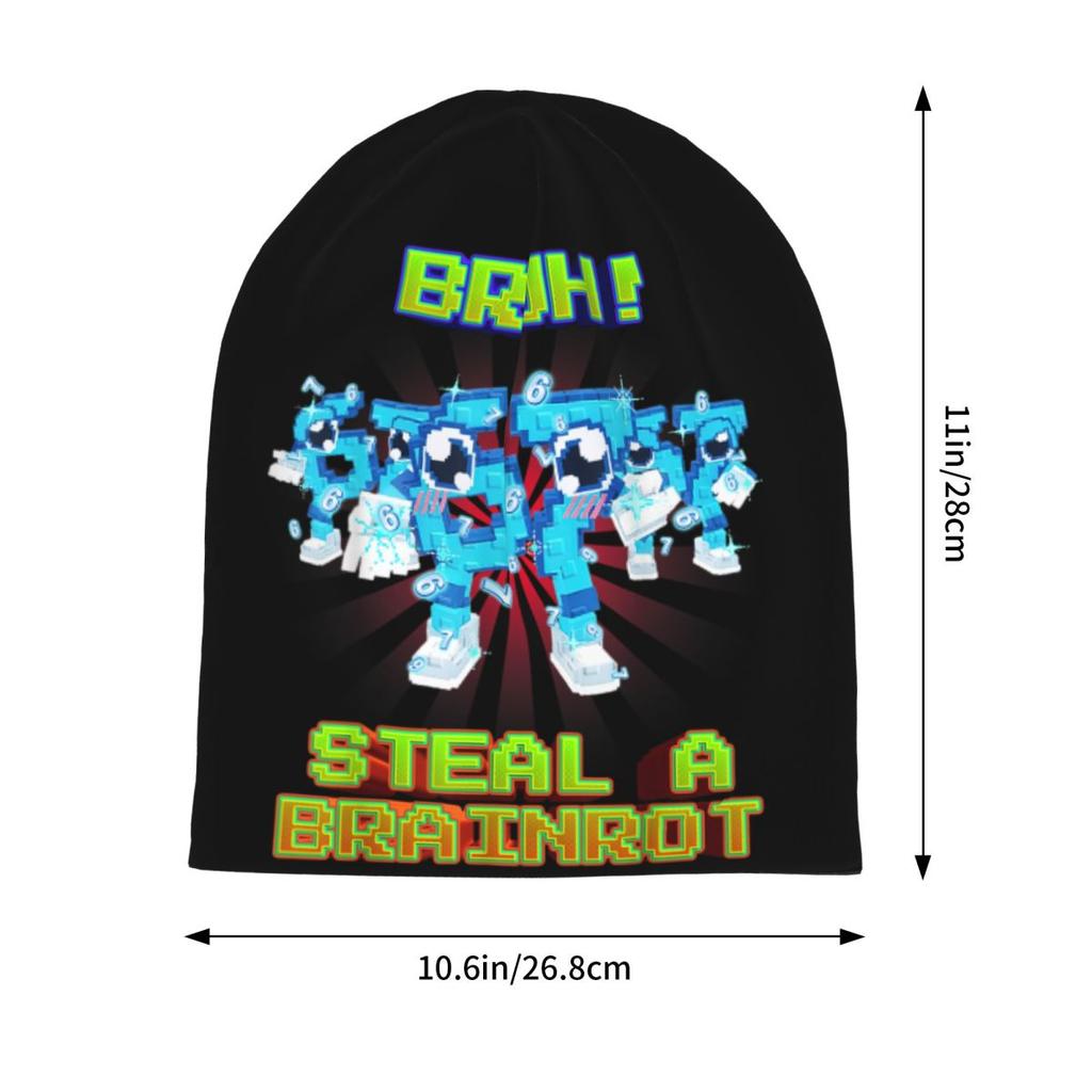Bruh Los Six Seven Funny Brainrot Cap Vintage Adult Outdoor Skullies Beanies Hat Spring Warm Dualuse Bonnet Hats