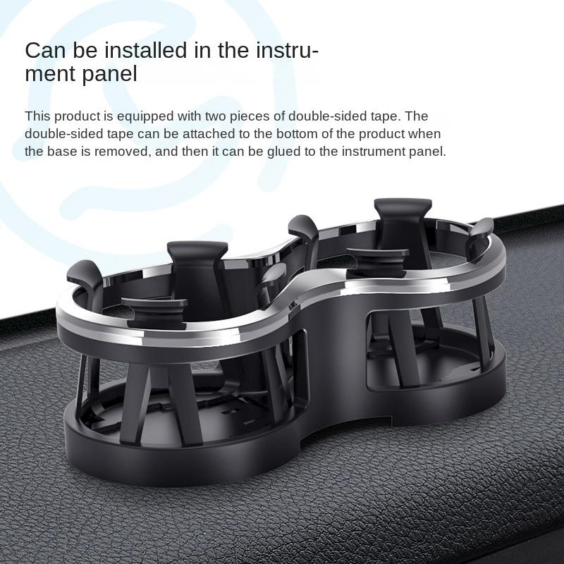 Two-Hole Water Cup Holder Car Multi-Function Car With Coke Bottle Holder, Beverage Holder Instrument Panel Cup Holders
