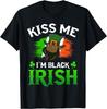 Kiss Me I'm Black Irish T-Shirt