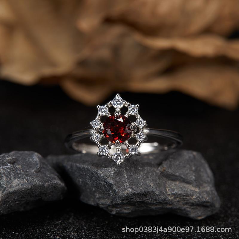 Premium Cooling S925 Sterling Silver Plated 18K Gold Natural Colored Treasure Stud Earrings, Wind Niche Jewelry Does Not Fade