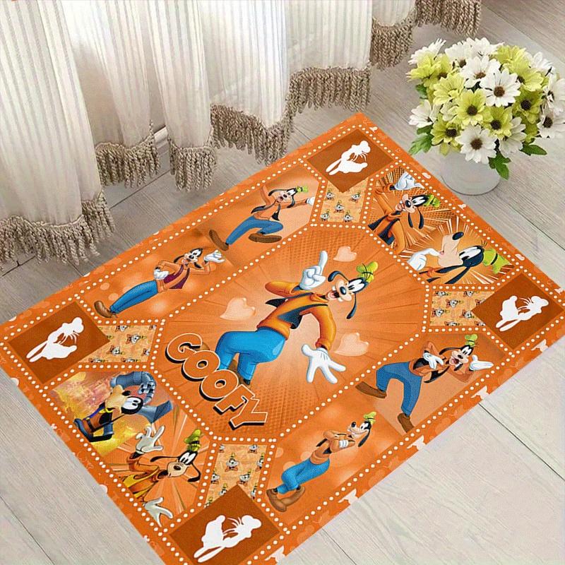 

1pc Happy Goofy Rug Anti Slip, Non Shedding, Stain Defying, Ideal for Living, Bedroom & Laundry Handcrafted Home Decor 60cm by 90cm