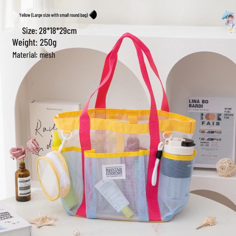 Women's Large Capacity Waterproof Multi-Pocket Mesh Makeup & Toiletry Travel Bag