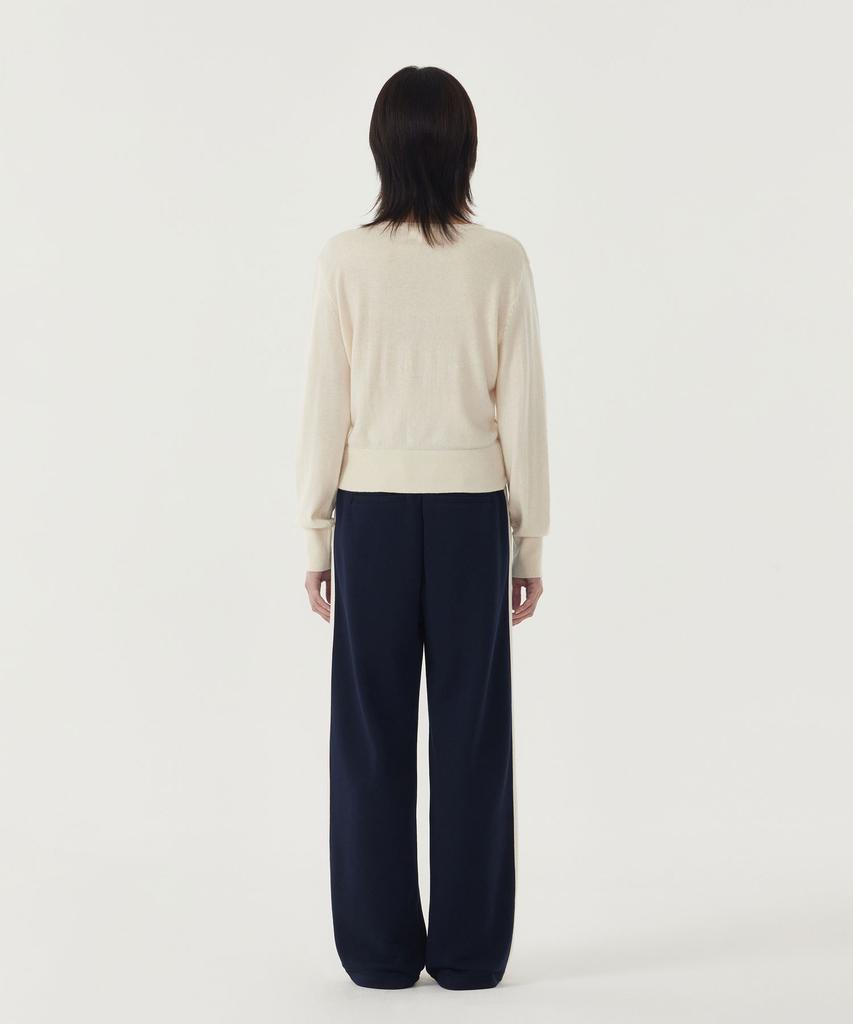 COVERNAT WOMAN Taping Straight Sweatpants Dark Navy