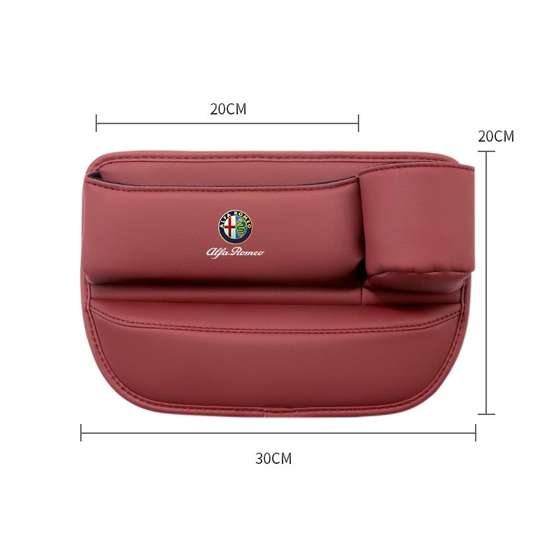 Car Seat Crack Filling Storage Box Auto Water Cup Phone Holder For Alfa Romeo 156 159 147 4C 8C 166 Giulia Giulietta Mito