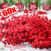 Simulation Christmas Berries Branches Artificial Plant Red Holly Berry Stem Ornaments Xmas Tree DIY Wreath Flowers Party Decor