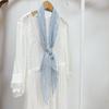 Thin Linen Scarf Slender And Narrow Long Breathable Neck Protection Silk Scarf Women'S Versatile Extended Shawl