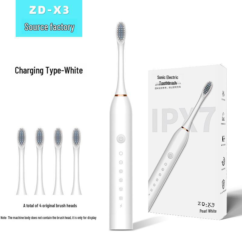 "Intelligent Ultrasonic Electric Toothbrush Set with Ultra-Soft Bristles for Adults and Students"