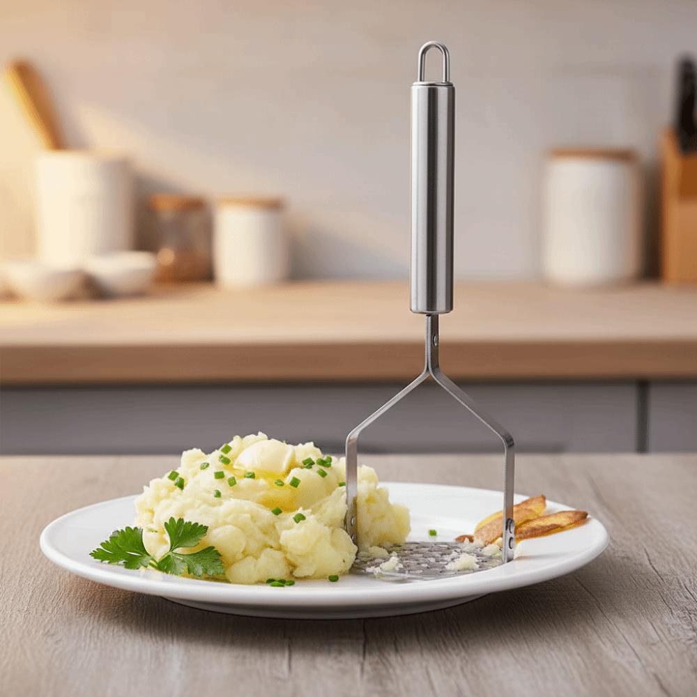 Stainless Steel Potatoes Masher Rust-proof Fruit Puree Maker Kitchen Gadget Potato Presser  Cooking