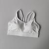 Light Blue Wireless High Support Cross Back Sports Bra