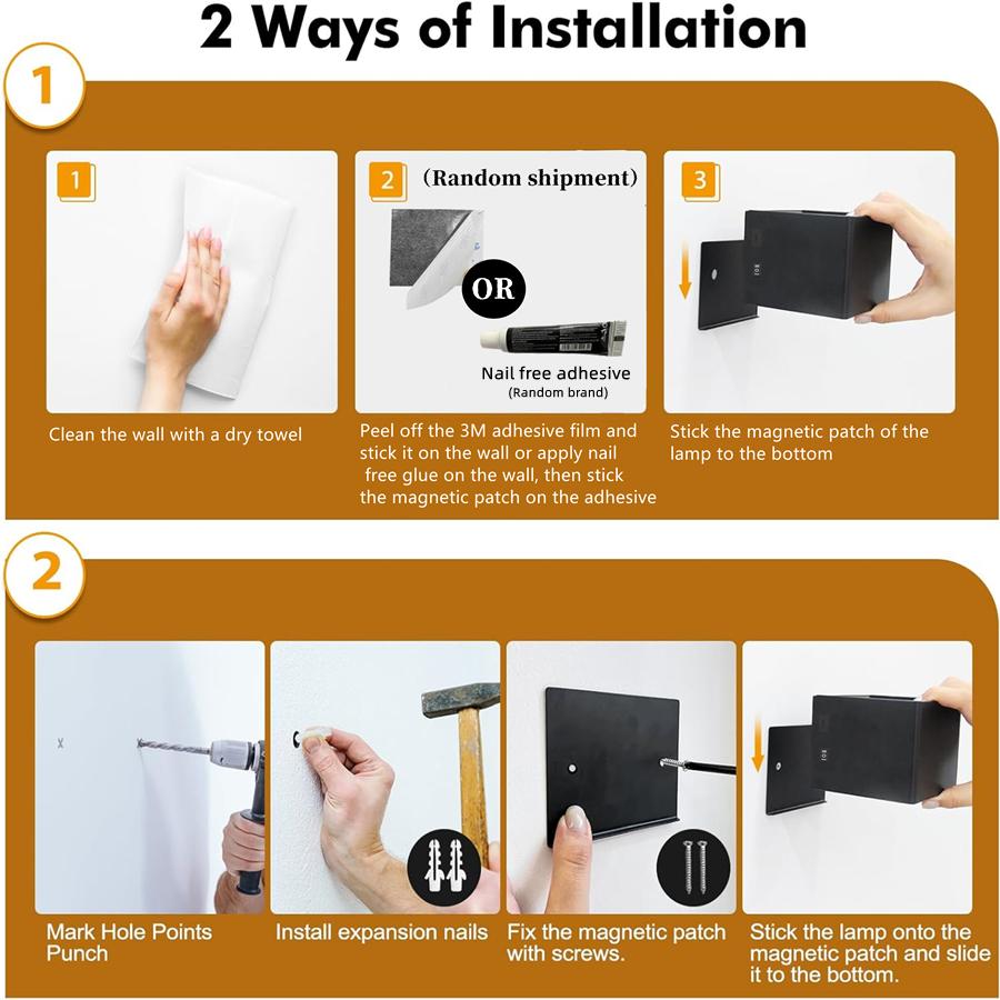 Rechargeable Battery Powered Wall Lamp Motion Sensor LED Night Light Bedroom Corridor Staircase Lighting