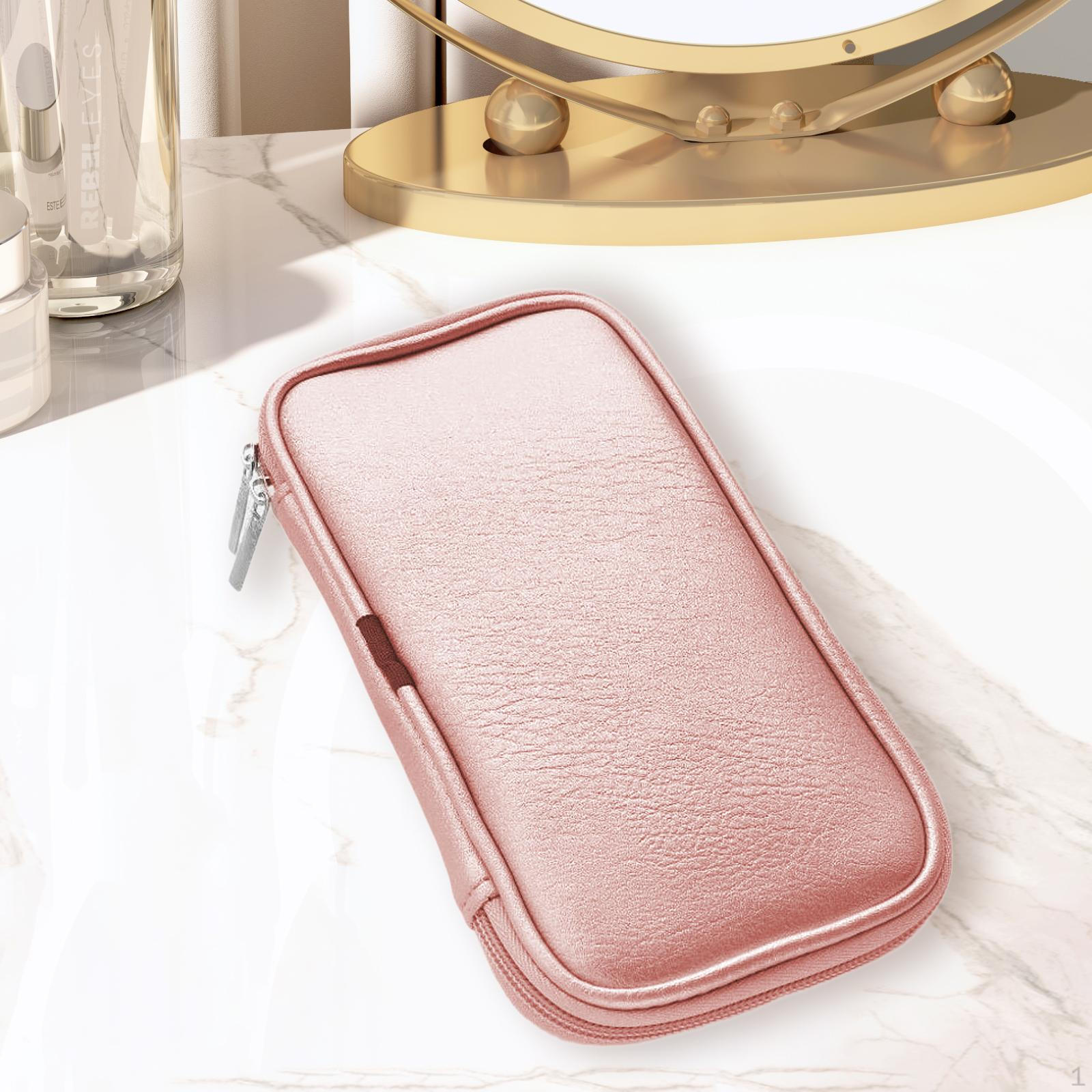 

Косметичка, чехол для кистей для макияжа, органайзер, сумка, портативная, дорожная, держатель розовый