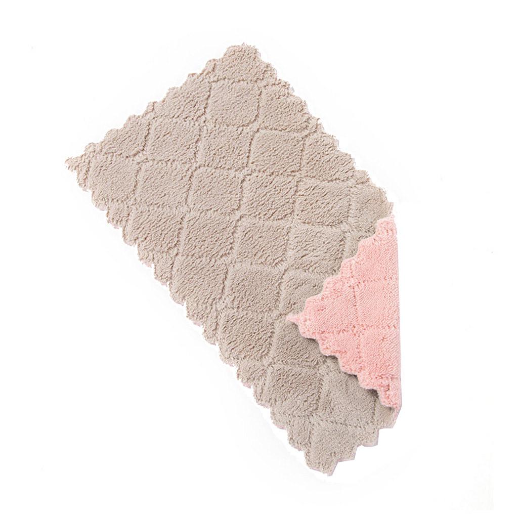 Oil-proof Cloth  Coral Velvet Dish Towel  Kitchen Cleaning Rag