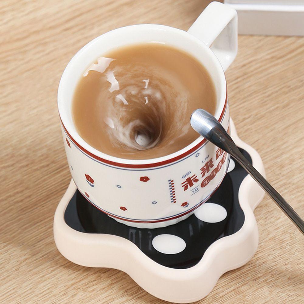 Cartoon Milk Magnetic Stirrer Cat Claw Shape Smart Stirring Base Electric Coffee Blender  Kitchen
