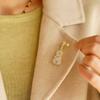 Shinny Crystal Music Accessories Lapel Pin Zinc Zinc Alloy Material Jewelry Decoration  For Women