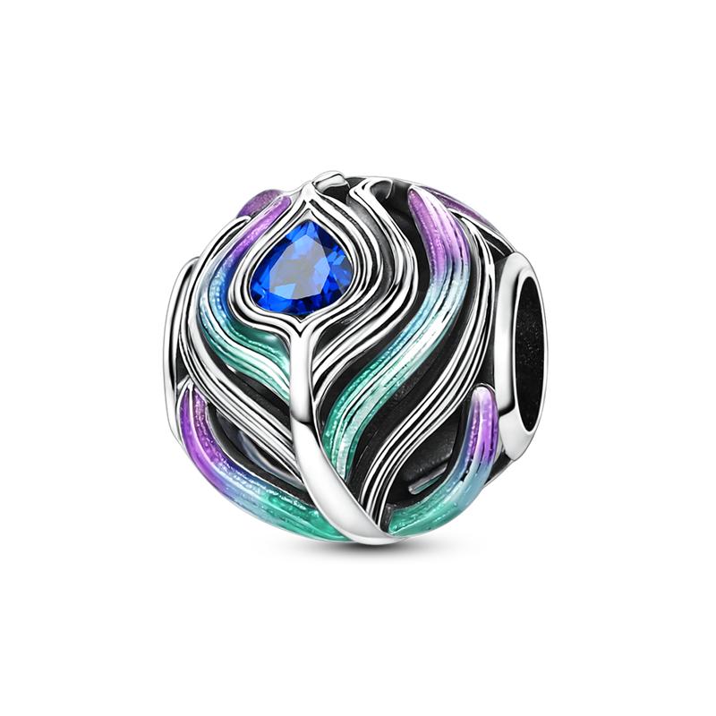 New Original Charms Bead Copper Inlaid Zirconium Bowknot Love Heart Balloon Pendants Fit Bracelets Diy Jewelry