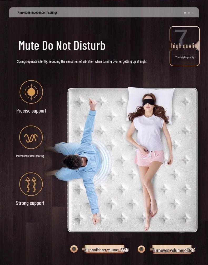 Yishe Hilton Five-Star Ultra-Soft Memory Foam Latex Pocket Spring 30cm Silent Mattress