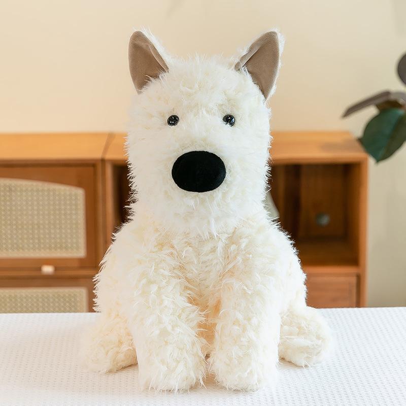 

Cute West Highland Dog Plush Doll Dog Doll Girl Exquisite Gift Children s Soothing Doll Machine Gift 35cm~0.36kg