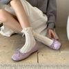 Women's Ballet Flats 2026 Autumn Soft Bottom Butterfly Knot Shoes Increased Height Design Casual Spring Fashion Flat Shoes